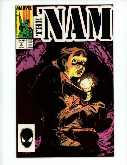 Nam #8 Comic Book 1987 VF+ Doug Murray Michael Golden Marvel Ed Marks