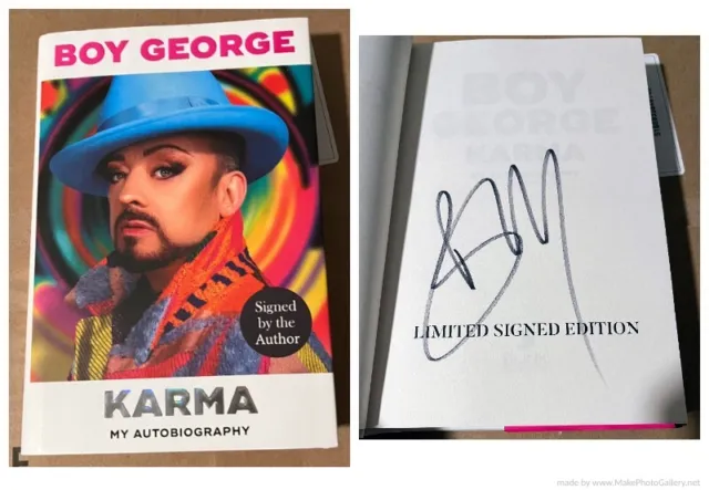 Boy George - Karma My Autobiography Signed / Autographed Hc Book - Culture Club