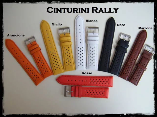 Cinturini orologio Rally in vera pelle 20-22mm. Rally Leather straps. ENTRATE!!!