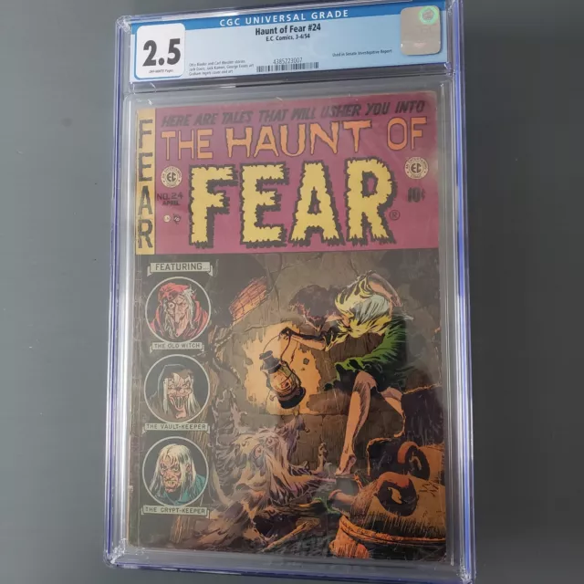 Haunt Of Fear #24 1954 CGC 2.5 EC Pre-Code Horror, Used in Senate Report