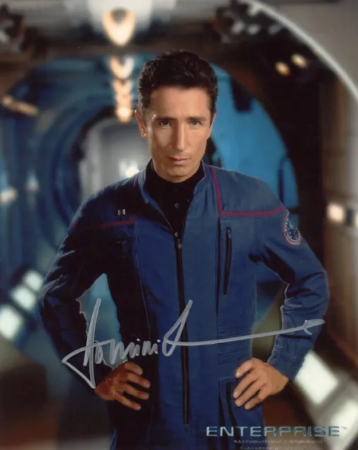 FOTO FIRMADA DOMINIC KEATING 8x10 MALCOLM REED STAR TREK ENTERPRISE BECKETT BAS