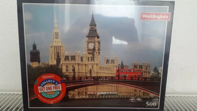Vintage London Big Ben 500 Piece Jigsaw Puzzle 1990 Waddingtons