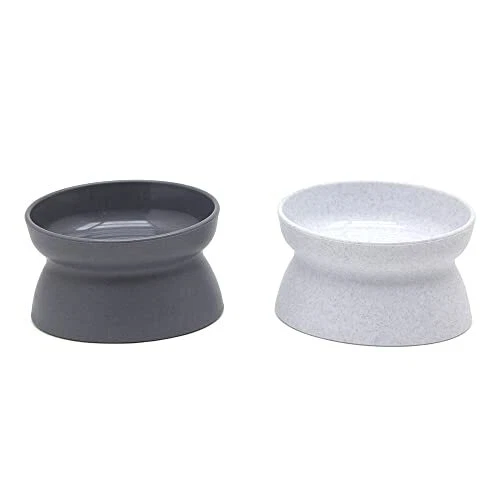 Kitty City Raised Cat Food Bowl Collection_Stress Free Pet 2 Bowls_Modern