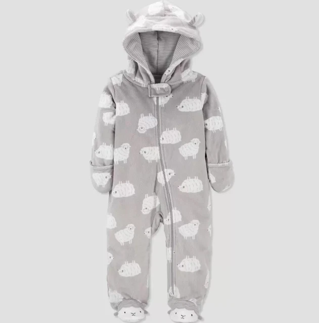 Baby Sheep Jacket - Just One You made by carter's Gray 9M