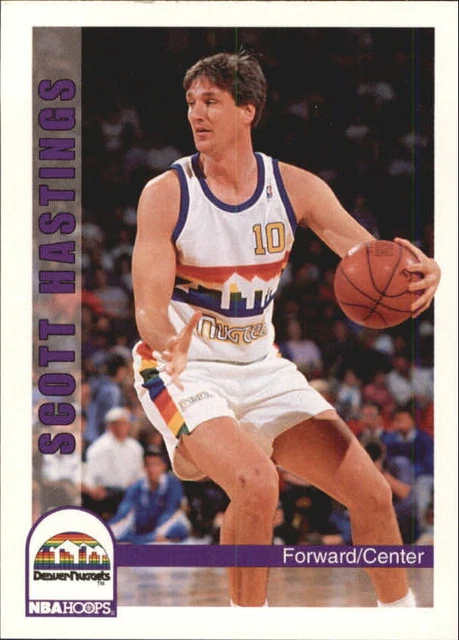 1992-93 NBA Hoops Basketball #376 Scott Hastings