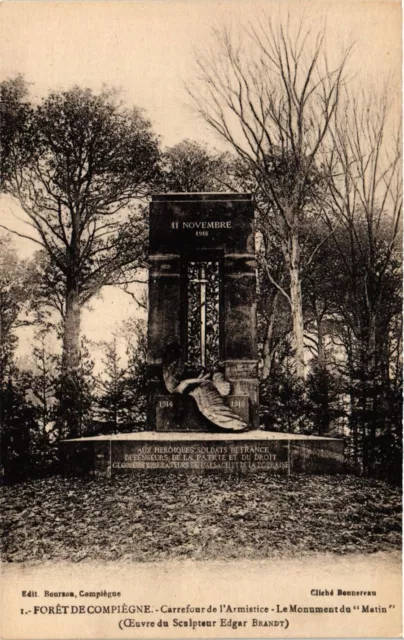 CPA Foret de COMPIEGNE Carrefour de l'Armistice. Le Monument du Matin (424069)