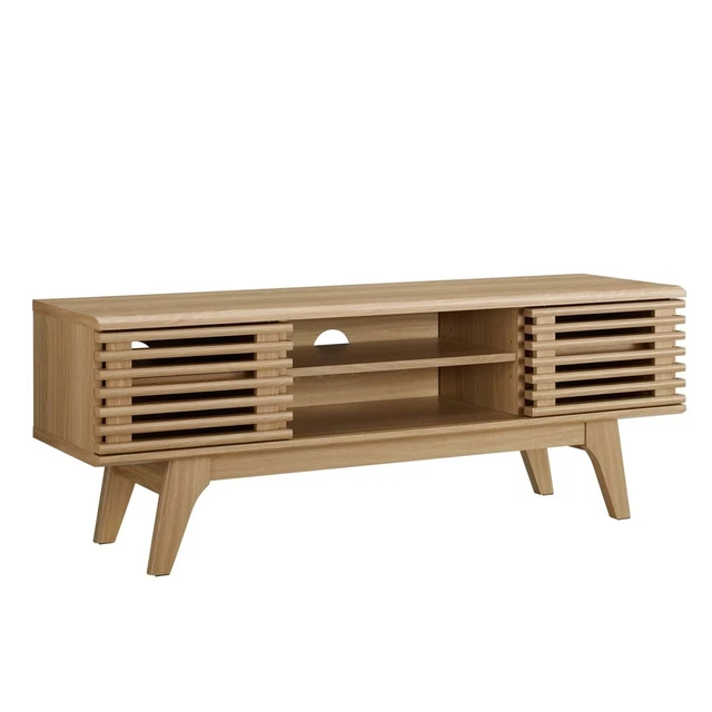 Render 46" Media Console Tv Stand, Oak