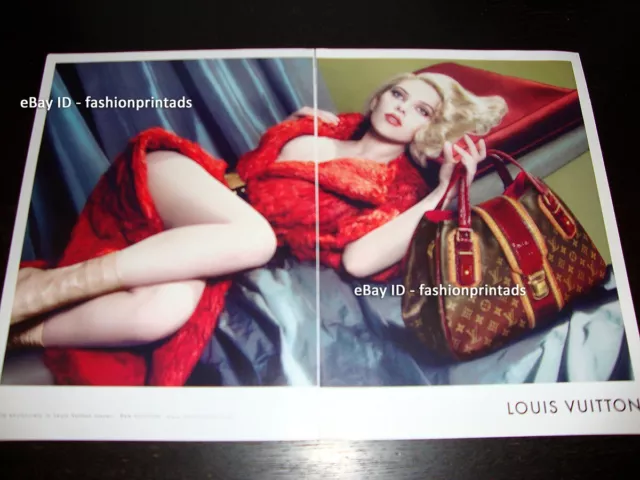 Louis Vuitton Scarlett Johansson Actress 2007 Print Advertisement 2 Pg  Fashion