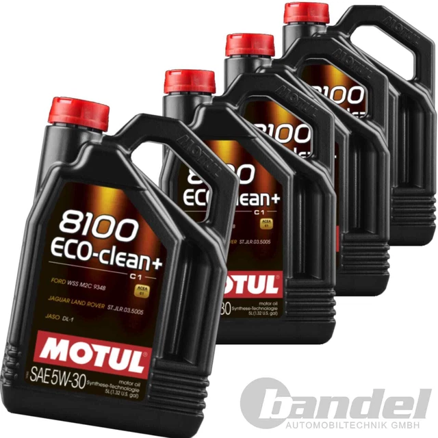 4X5L MOTUL 8100 Eco Nettoyer + 5W30 Convient pour Ford Wss M2C 934B EUR ...
