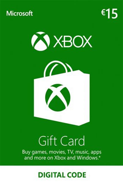 Xbox Live €15 - 15 EUR Carta Regalo Xbox Live Codice Digital - IT