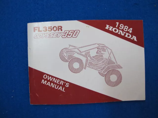Honda 1984 FL350R Odyssey Brand New Old Stock Factory Owners Manual T56