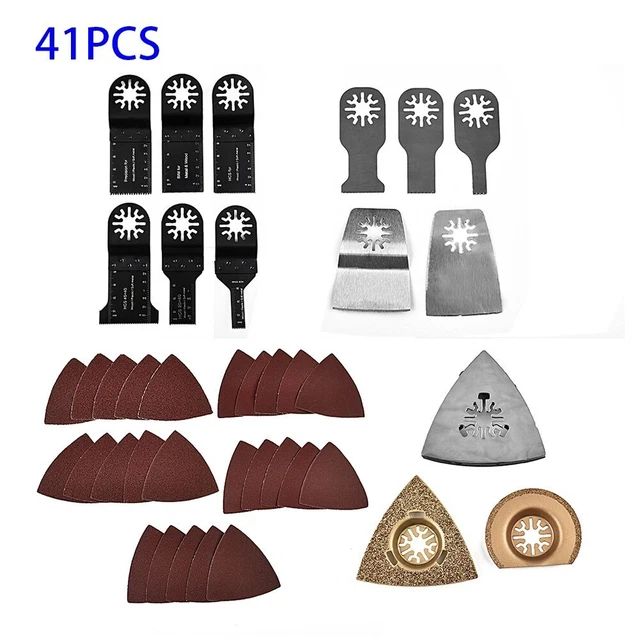41x Hoja de sierra Herramienta Multifunción Accesorios Set Para Fino /Multiherramienta