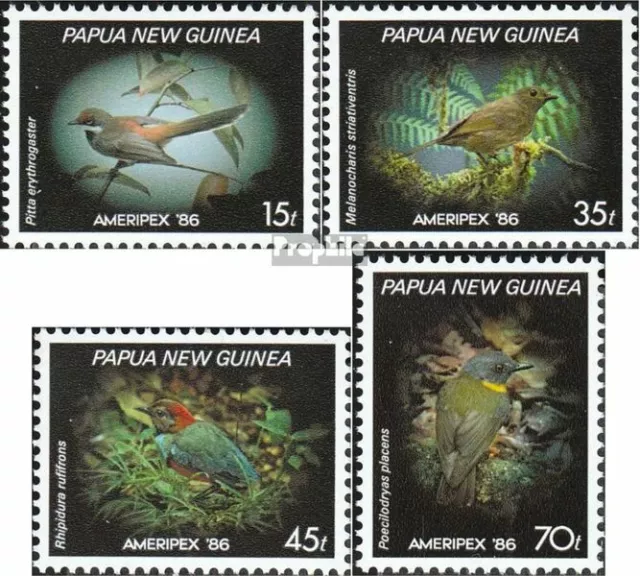 Papua-Guinea 525-528 (completa Edizione) nuovo linguellato 1986 Uccelli