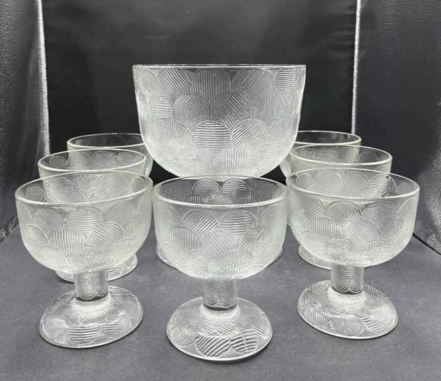 SCARCE 1971 SET Iittala “Miranda” Dessert/Trifle/Berry MASTER & Individual Bowls