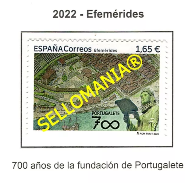 2022 700 Años De La Fundacion De Portugalete Vizcaya   5571 ** Mnh Tc24210