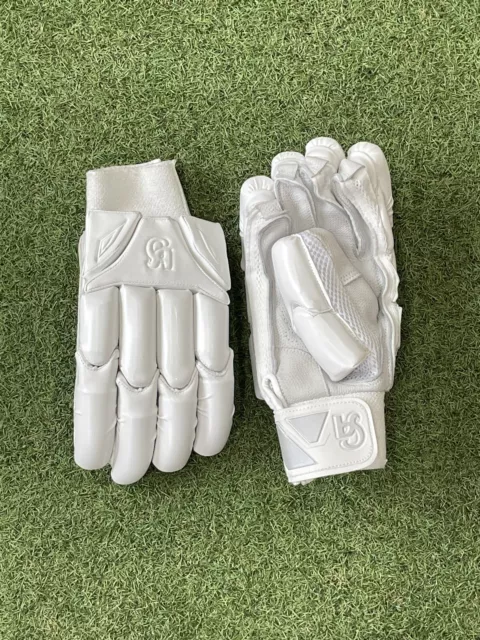 CA JR20 All White II Batting Gloves - Brand New - RIGHT Hand Small Mens Size