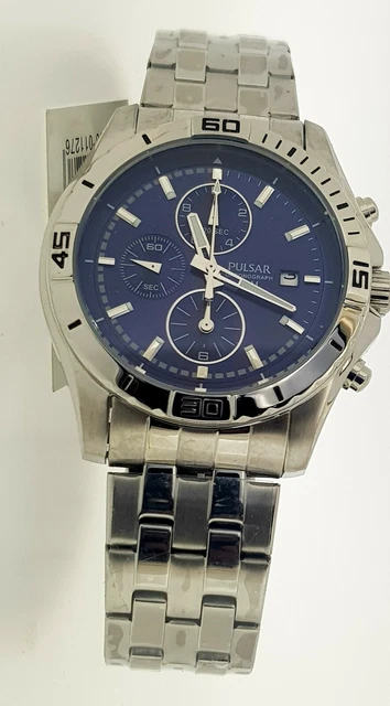 Pulsar watch blue face hotsell