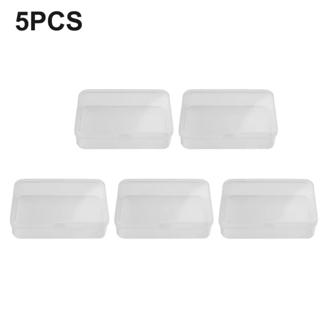 5pcs Hard Plastic Clear Case Cover Holder Jewelry Storage Transparent Box Hot