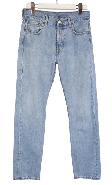 LEVI'S 501 JEANS Men's W30/L32 Button Fly Light Blue