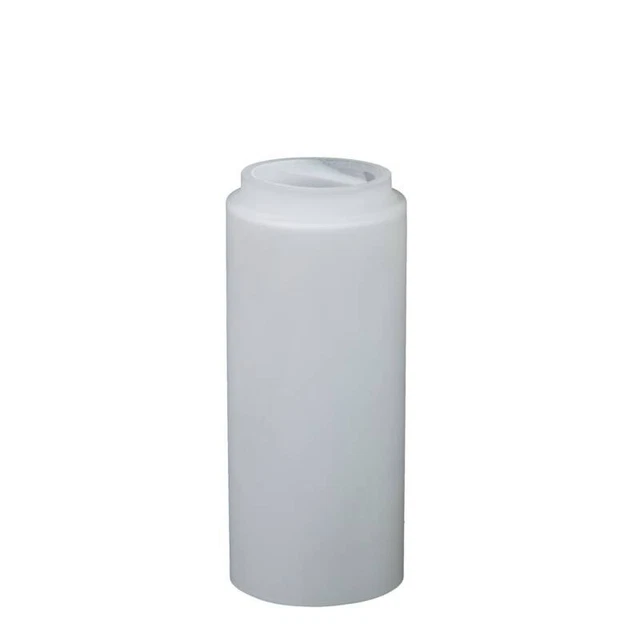 Home4Lvng Lampenschrm Zylnderglas 47mm Lampenglas Matt Ersatzglas Rueschenrand Dekorativ Weiss Matt