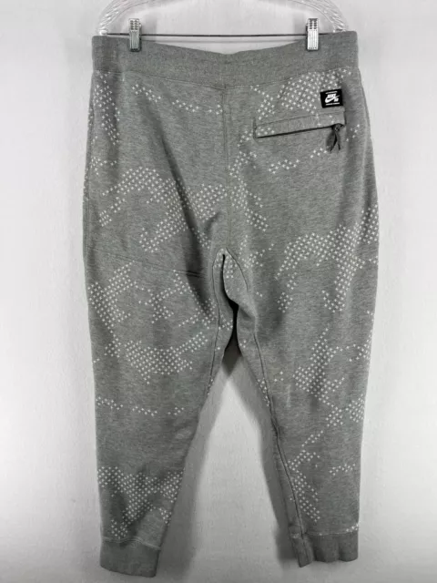 NIKE SB Pants Mens XL Everett Phillips Camo Jogger Sweatpants Heavyweight Gray 2