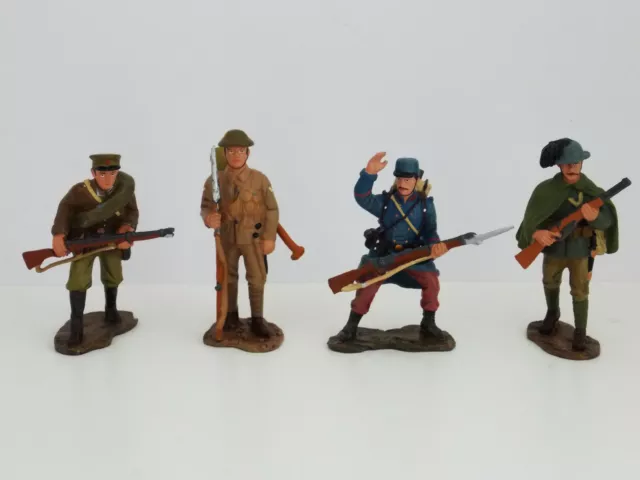 Lot 4 Figurine Hachette Fantassin Officier Prusse Soldat Autrichien Allemand