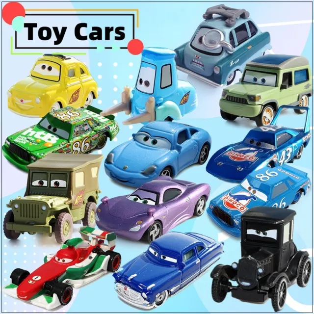 Disney Pixar Cars Diecast Alloy Toy Car Model Kid Cartoon Toy Mater Lizzie Sally
