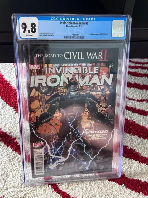 Invincible Iron Man #9 CGC 9.8 2016 Marvel Comics 1st Appearance RIRI WILLIAMS