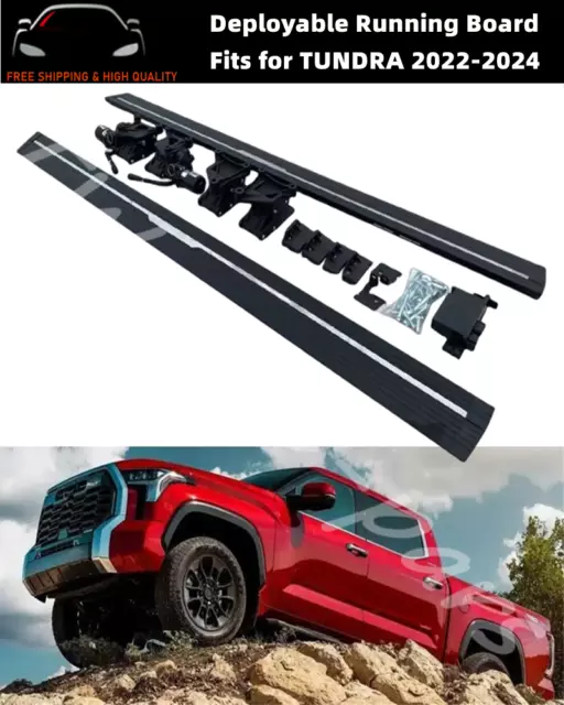 FIT FOR TUNDRA 20222024 Deployable Electric retractabe Running Boards