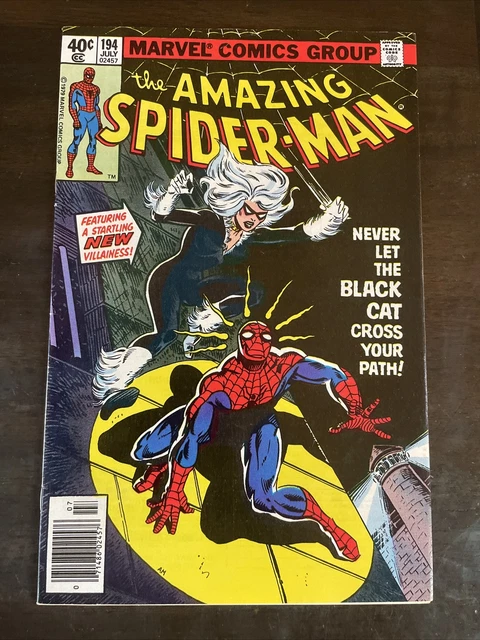 Amazing Spider-Man #194 1St App Black Cat Marvel Comics Vf+