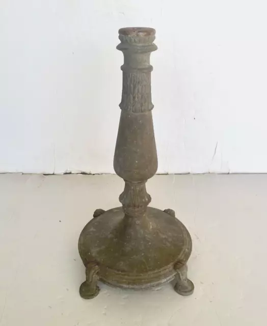 Vintage Cast Metal Table Lamp Base Column Steampunk Victorian Shabby Chic