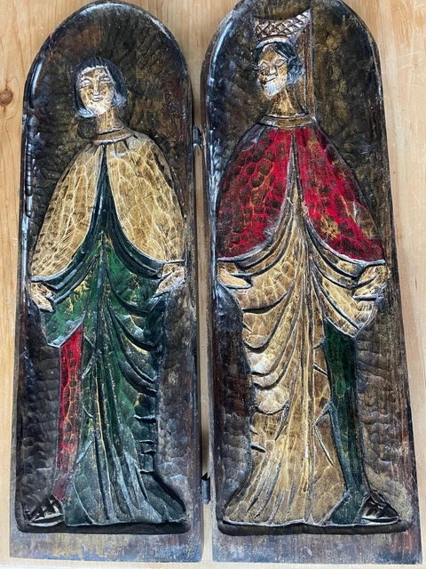 Caddie à Outils En Bois Artisanal De Type Primitif, Fin Du XIXe Siècle - Pièce Unique