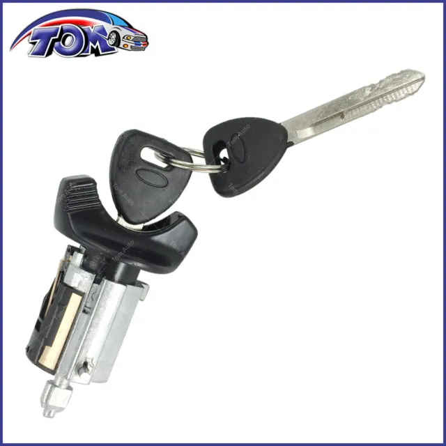 New Ignition Lock Cylinder W/ Key For Ford Lincoln Mercury Models W/ Black Bezel