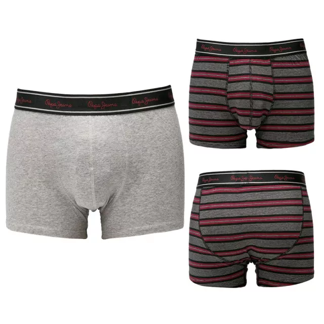 Pepe Jeans 10201 Mens Trunk Boxers 2 Pack Shorts Soft Cotton Sports Underwear