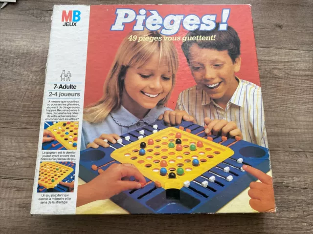 Jeu de société vintage Pièges! MB 1984