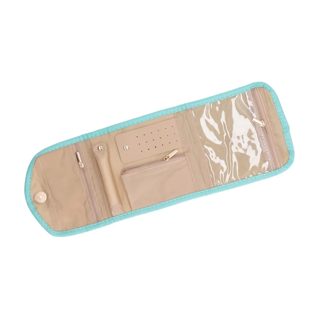 (cyan) Sac De Voyage Pour Bijoux Espace De Rangement Pour Organisateur