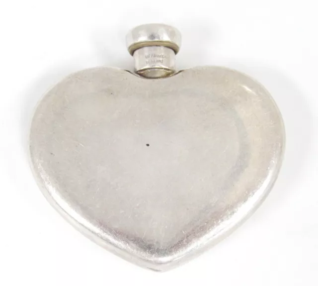 Vintage Perfume Heart Bottle Shape Maker Tiffany & Co. Sterling Silver .925