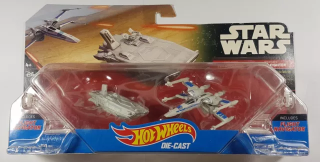 Hot Wheels Star Wars Die-cast First Order Transporter Vs. X-wing Fighter