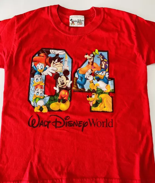 WALT DISNEY WALDO Kid Mickey Mouse Pluto Donald Duck Disneyland TShirt