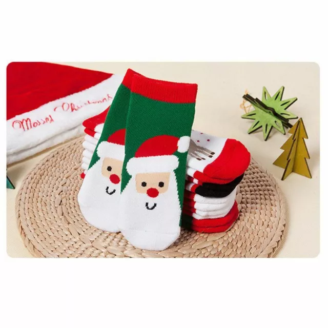 Kids 6pairs Xmas Stocking Christmas Filler Gifts Children's Novelty Warm 2