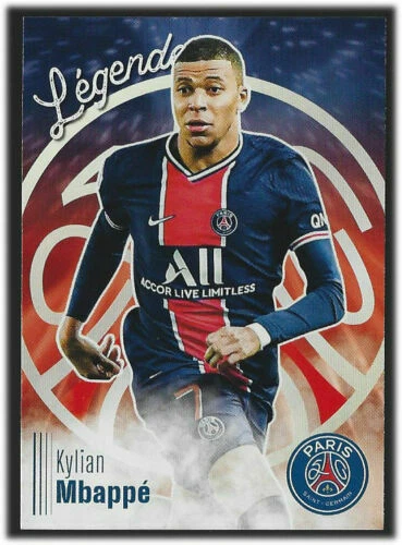 PANINI COLLECTION PSG 50 ANS lot 5 stickers images KYLIAN MBAPPE RARE