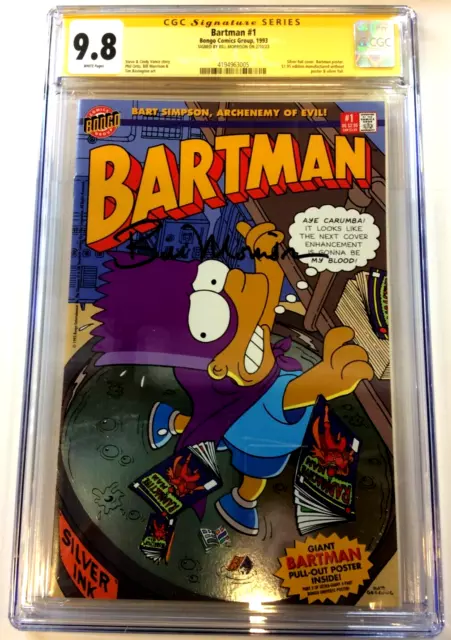 Bartman #1 Bongo Comics (1993)  1st Print CGC SS 9.8 Bill Morrison #4194963005