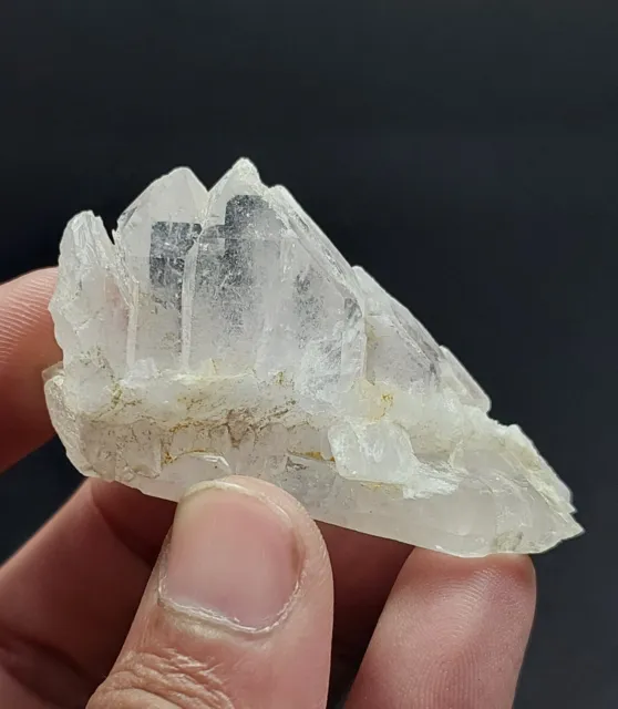 33G Natural Clear White Quartz Crystal Cluster Mineral Specimen From Skardu, Pak