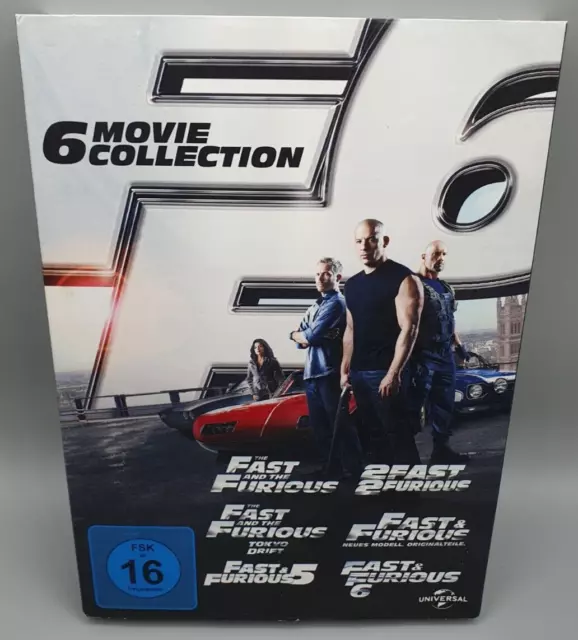 Fast and Furious 6 Movie Collection DVD Box im Pappschuber ✅