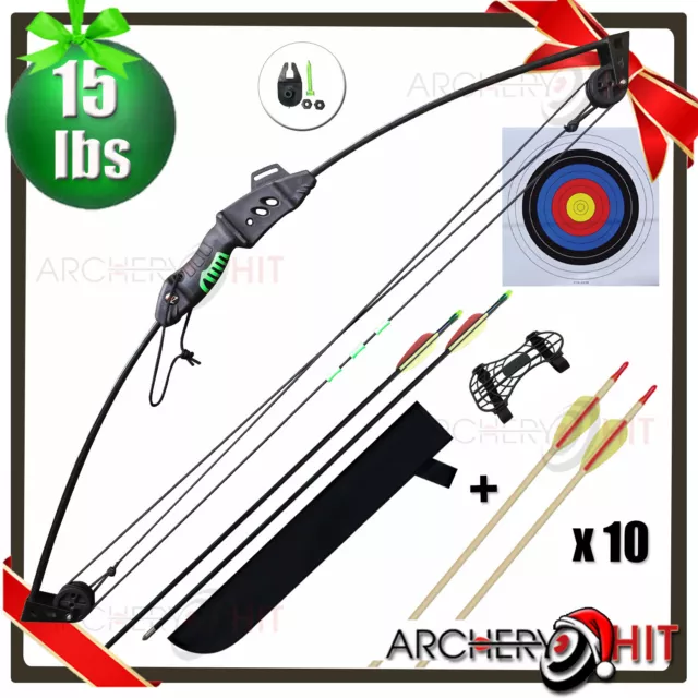 Farsight Junior Compound Bow Archery Bow and Arrow Set Kids Archery Bonus Set