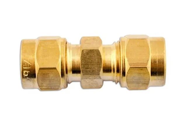 Connect Brass Straight Coupling 3/16" 10pc 31178