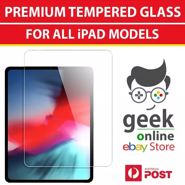 Tempered Glass Screen Protector For Apple iPad 10th 9th 8th 7th Gen Air Pro 12.9