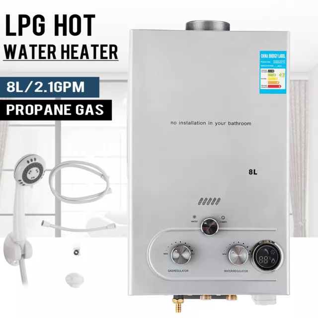 8L 16KW Warmwasserbereiter Propane LPG Durchlauferhitzer Boiler