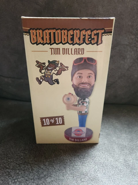Tim Dillard Bratoberfest Wisconsin Timber Rattler Bobblehead NIB  Free S/H