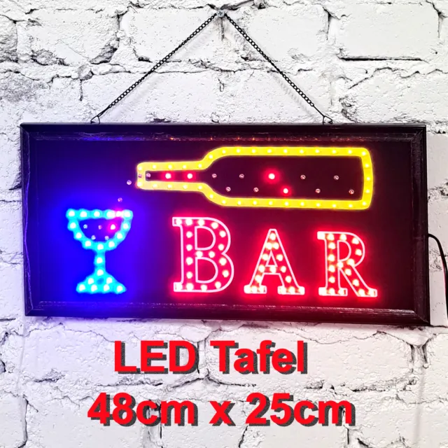 Lichtschild Panneau Publicitaire LED Espèces 48 X 25 CM Lumière D'Affichage